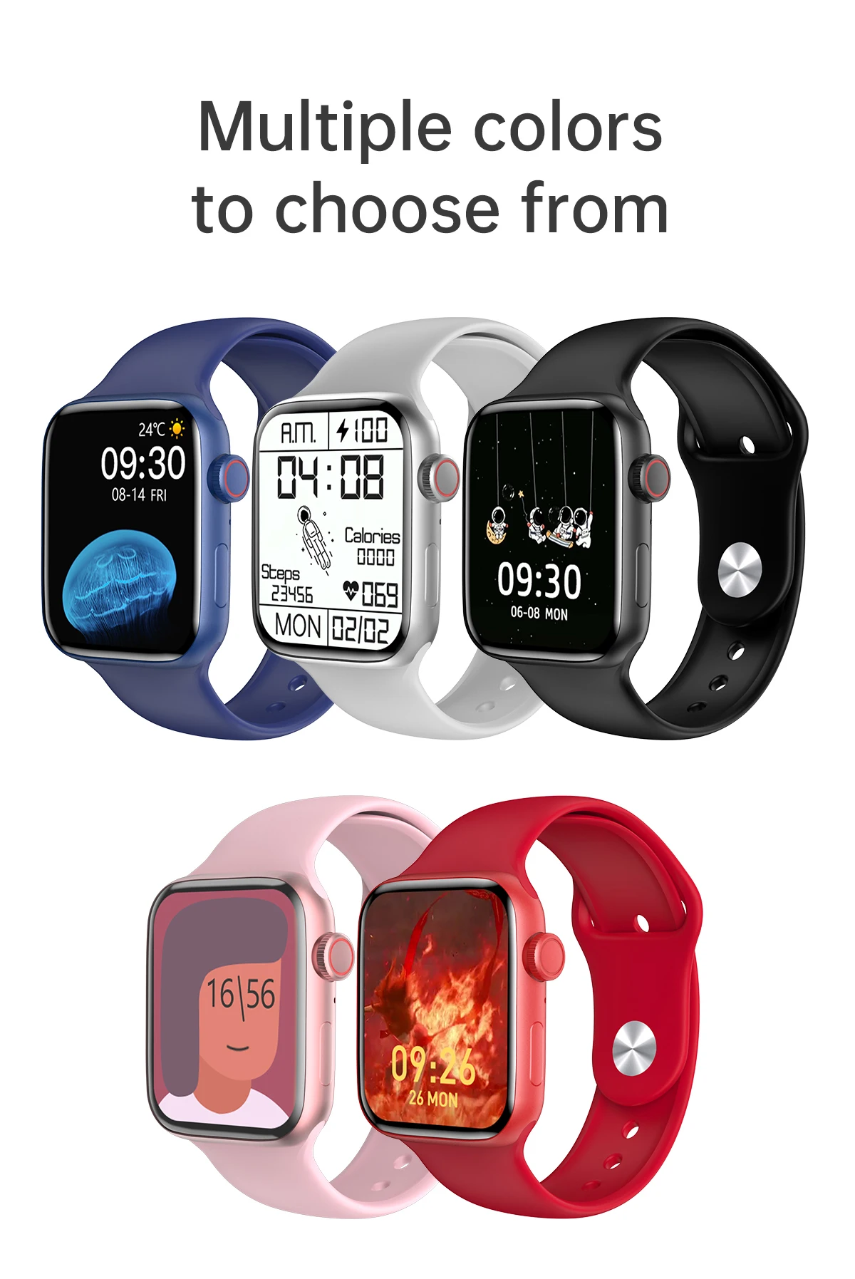 HW22 Pro Smartwatch 1.75 Inch Waterproof Hd Screen Call Fitness Clock Inteligente Smart Watch Hw22 plus For Androis Ios