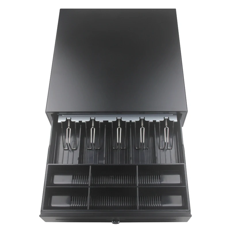 Portable Cash Register Drawer 5 Bill 6 Coins Light Weight Cash Drawer For Supermarket