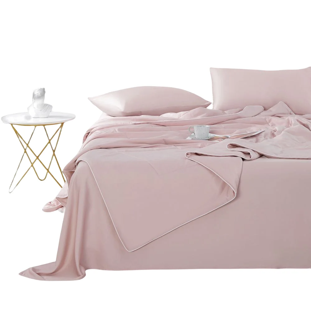 300TC Bamboo Fabric 4pcs Bedding Sets High Quality Antibacterial Material for Bedroom