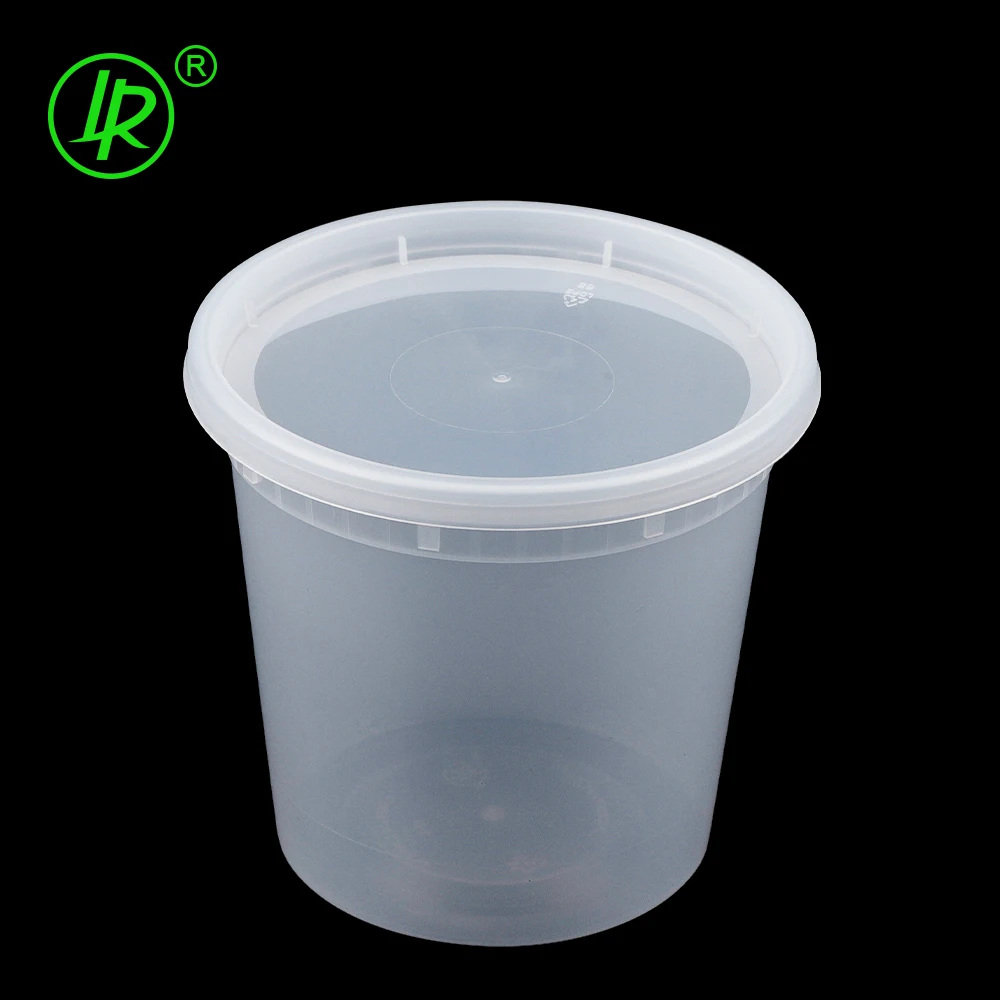 Food Grade Storage clear Plastic 8oz 12oz 16oz 24oz 32oz Disposable Food Deli Container with Lids