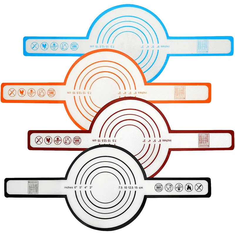 New Design Non-Stick Silicone Mat for Baking Sheet Silicone Bread Mat Dough Bread Sling Baking Liner for Dutch Oven