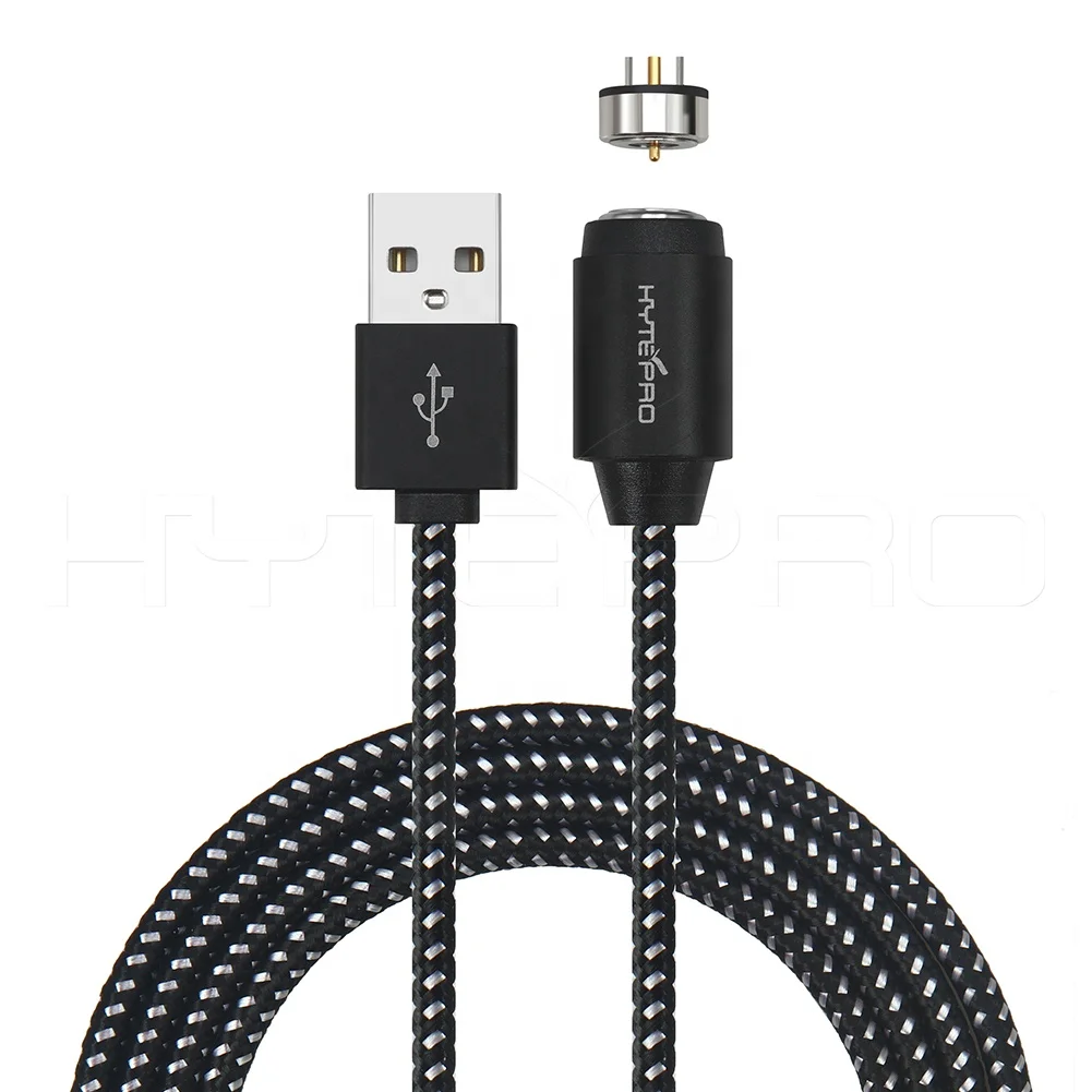 HytePro 2 pin magnetic cable Aluminum PP Yarn Fast charging M575