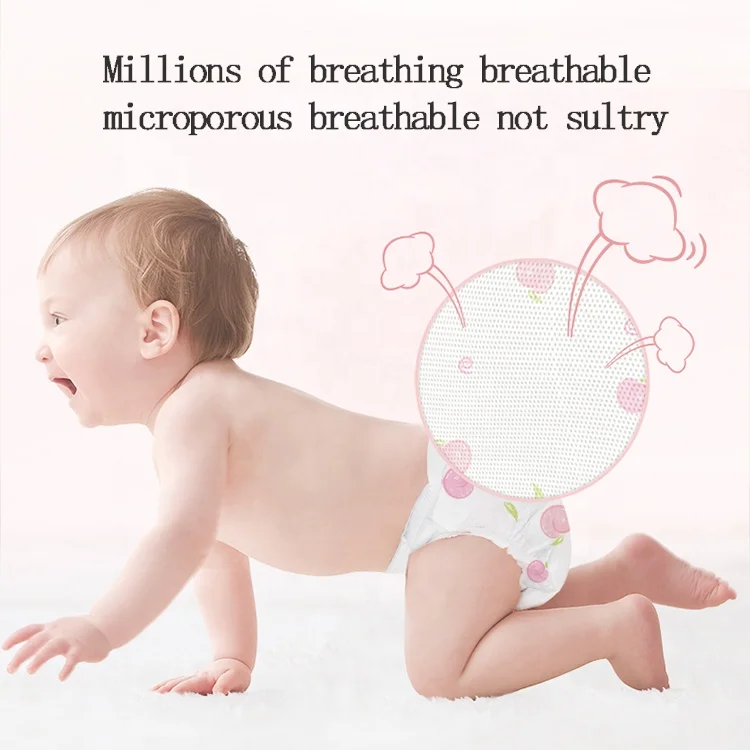 OEM Cheap Factory High Absorption Cloth-like Baby pant Disposable Baby Diapers Wholesale Free Samples Baby Pants