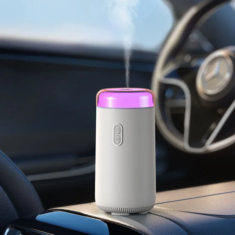 Hot Selling Electric Aromatherapy Air Freshener Car Humidifier Gradient Night Light Perfume Diffuser Machine Car Diffuser