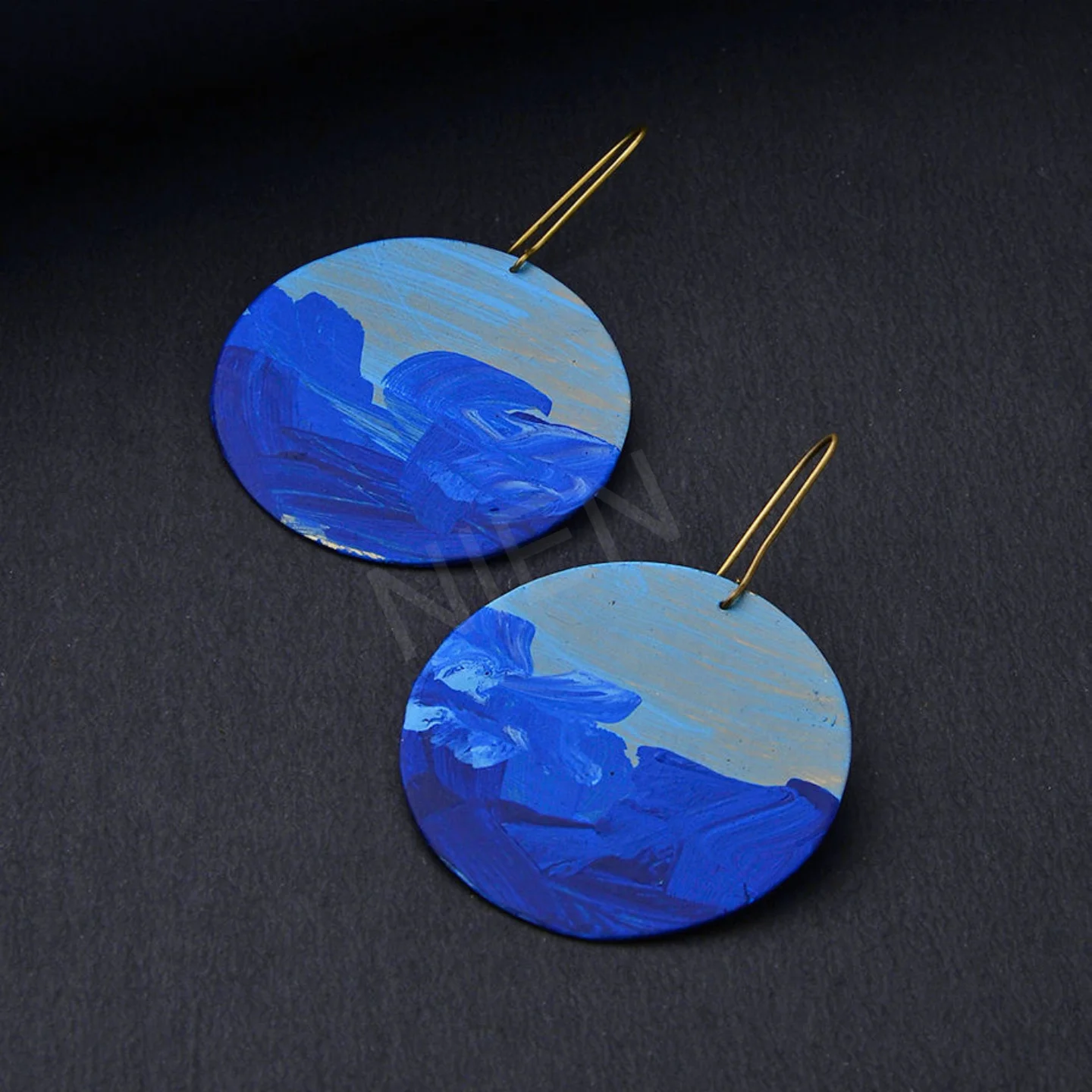 Hand Painted Lead Free Eco Brass Round Hook Style Earrings Latest Trends 2021 2022 Eco friendly Manufacture Process