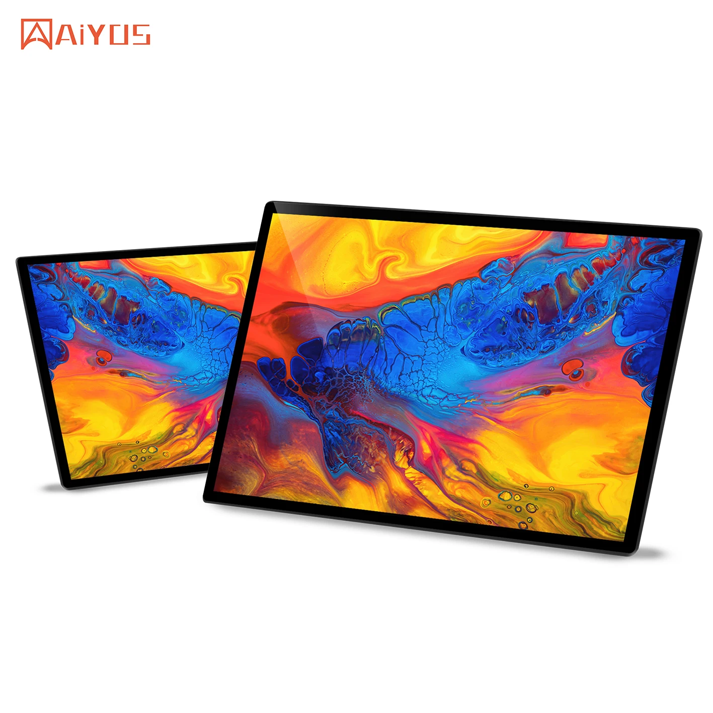 2024 Aiyos New Portable 15.6 Inches all in one Android Tablet PC with Ultra Narrow 2k High-Resolution Capacitive Touchscreen