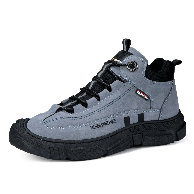 Ziitop Explosive Trendy Outdoor Hiking Shoes Comfortable Waterproof Climbing Shoes Non-Slip Wear Resistant Work Shoes