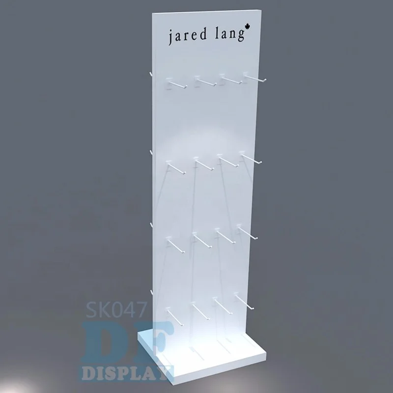 SO027Custom Fashionable  hot  retail sock  retail socks business Floor shelf/  acrylic pegboard  shelf