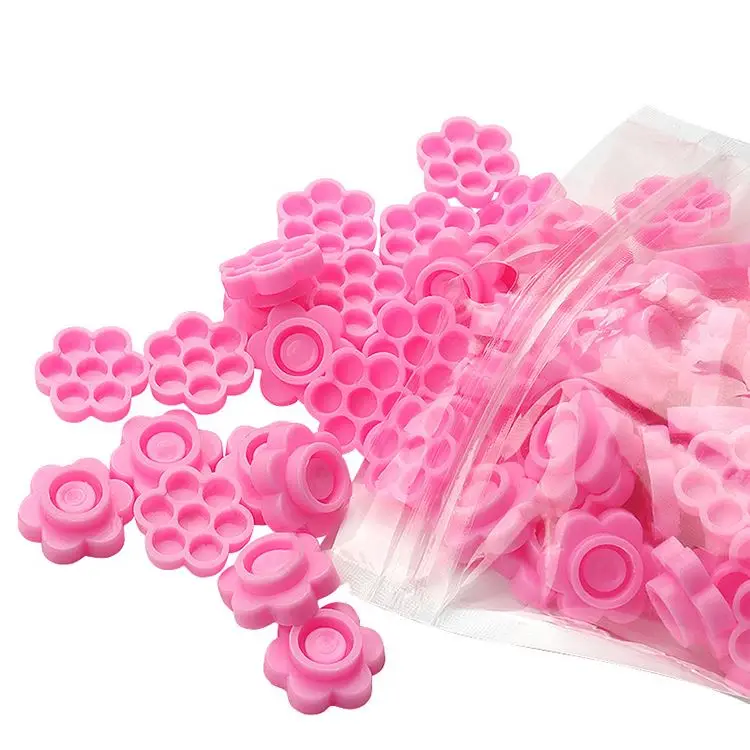 100 шт. клей для ресниц 7 держатель быстрое цветение чашки кольцо клей стенд инструменты отдельные ресницы клей держатель чашки