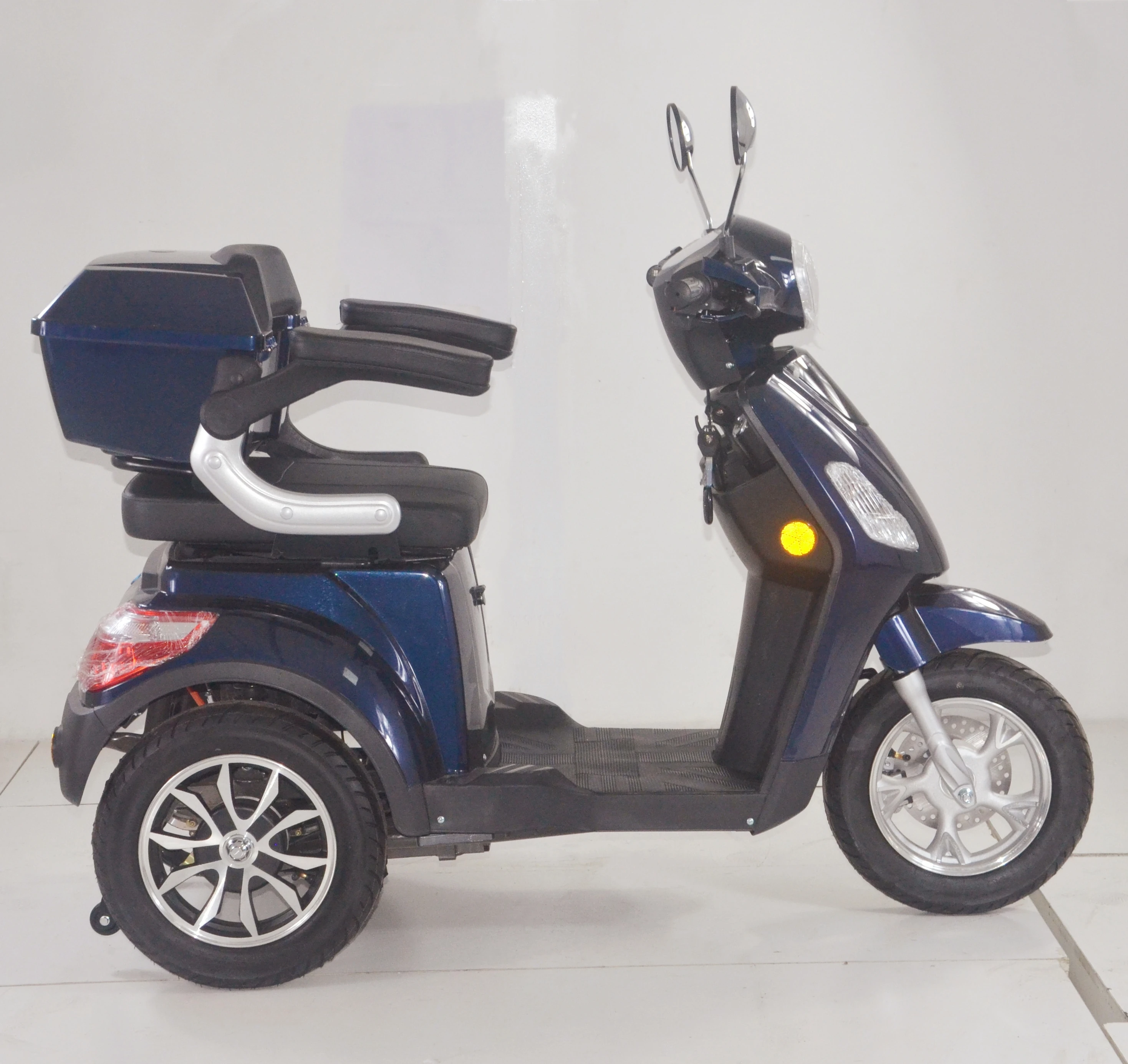 800W 1000W Electric Passenger Tricycle scooter 3 wheels electric bicycles for elder for two people