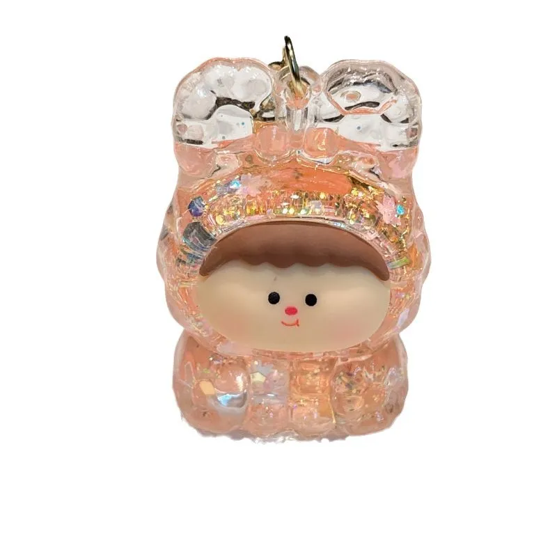 Lilangda Explosive Flash Bag Pendant Blind Box Decoration Small Gift Wholesale Lilith Acrylic Flowing Sand Keychain