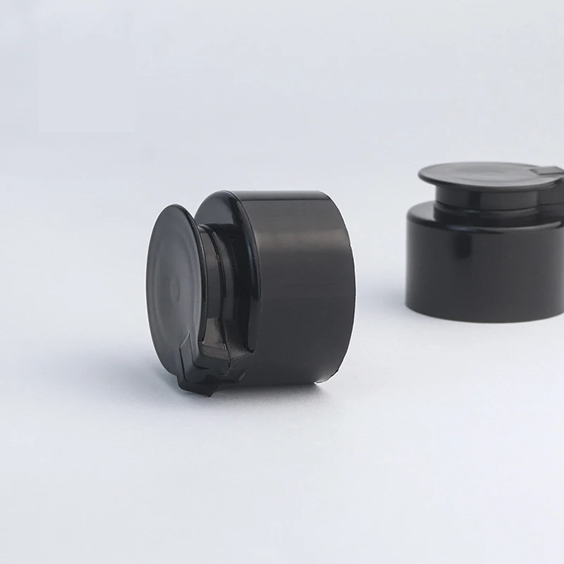 screw cap plastic lids 28mm Cosmetic packaging plastic flip top cap