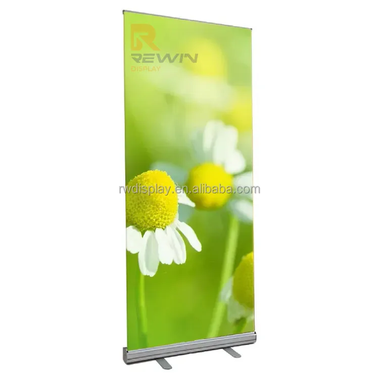 Trade Show adjustable electric mini roll up banner stand moving with print