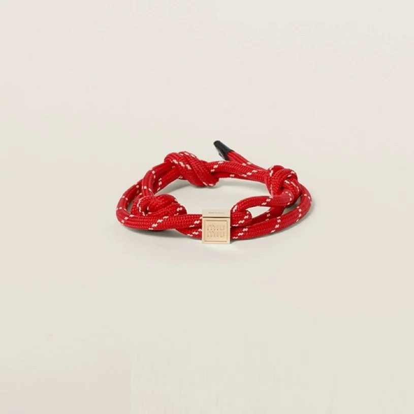 Colorful Custom Handmade Woven Bracelet Adjustable Paracord Braided Rope Stainless Steel gold plated letter