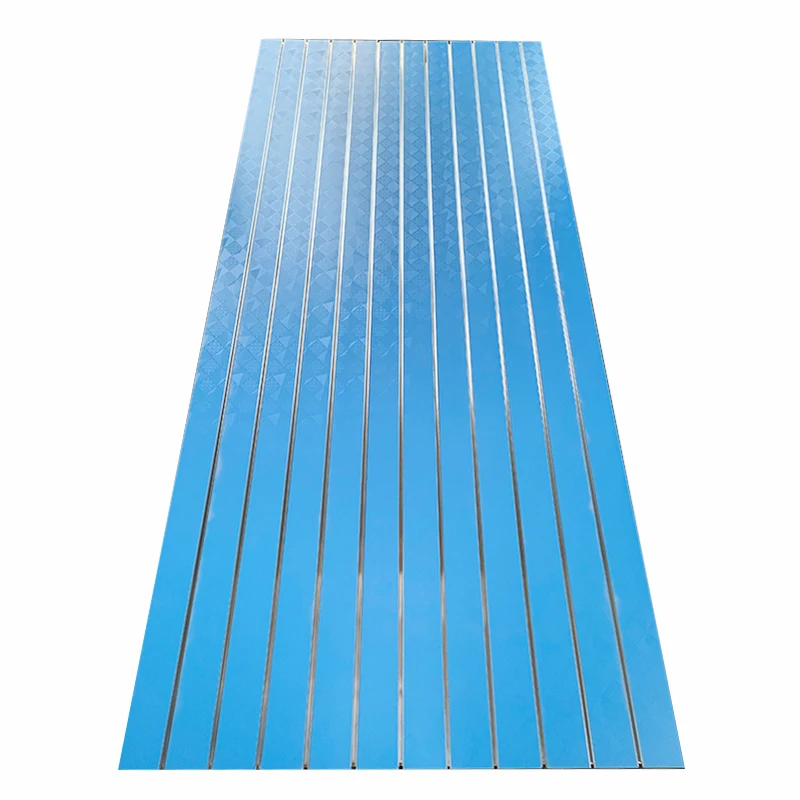 Wholesale slatwall panels 18mm display stand material MDF slotted board for store shop showing slotted panel