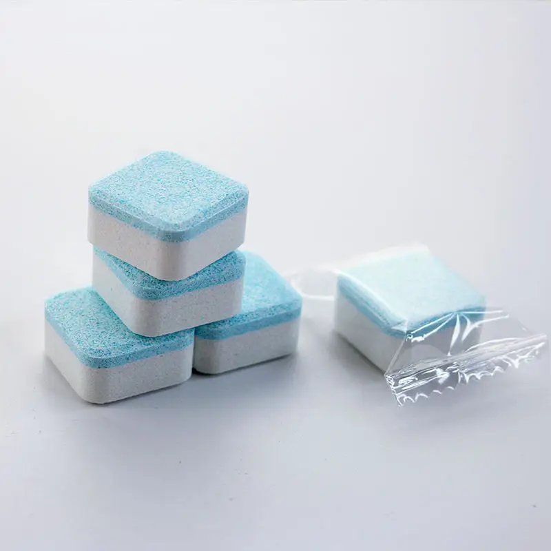 Custom Solid MSDS Household Effervescent Cleaner Washing Machine Cleaning Block Detergent Washing Machine Cleaning Tablets