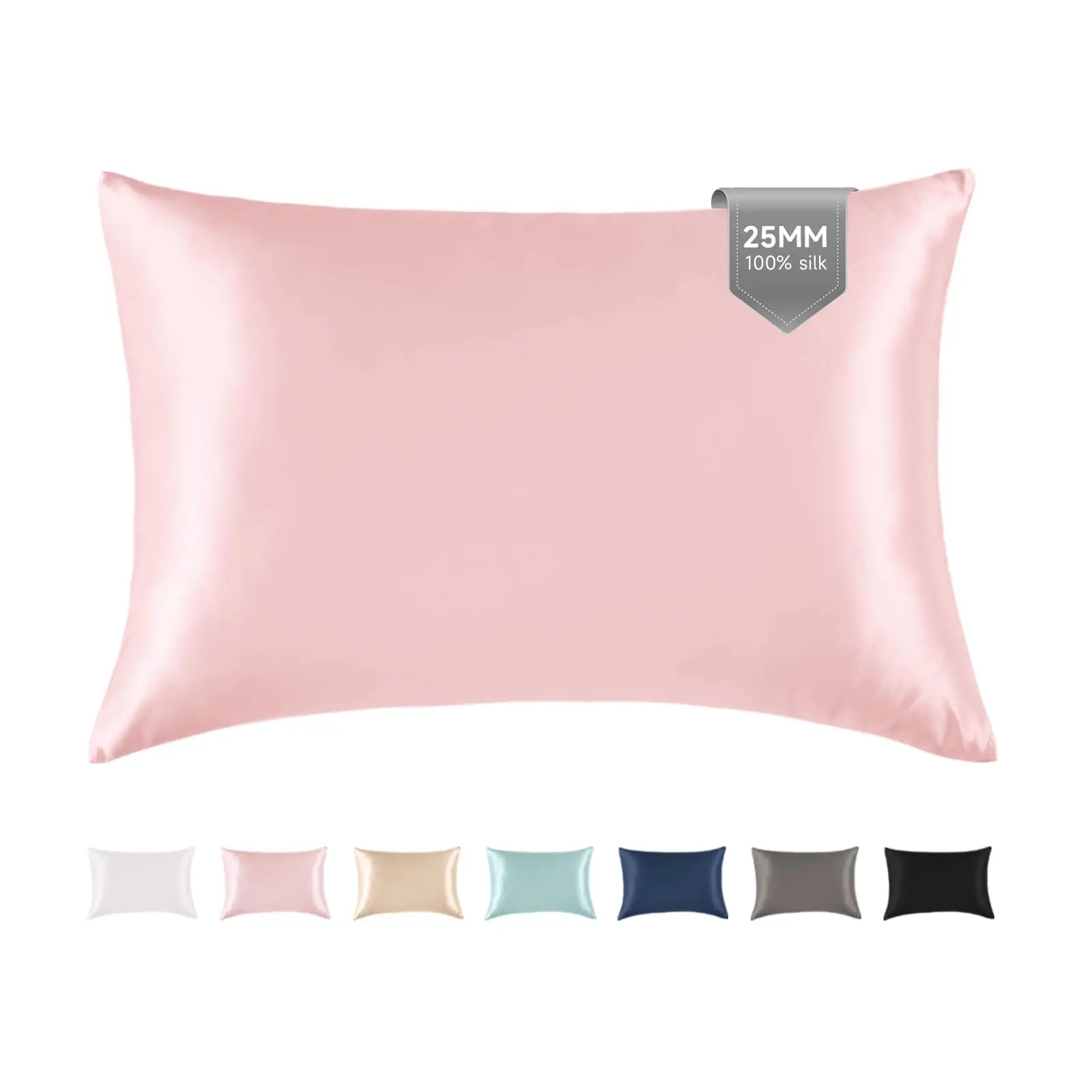 Taihu Snow Silk 25 Momme Both Sides Grade 6A Silk Pillow Case Pure Natural 100% Mulberry Silk Pillowcase for Hair and Skin