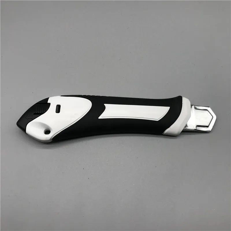 25mm plastic ABS TPR handle sliding blade snap off utility cutter knife