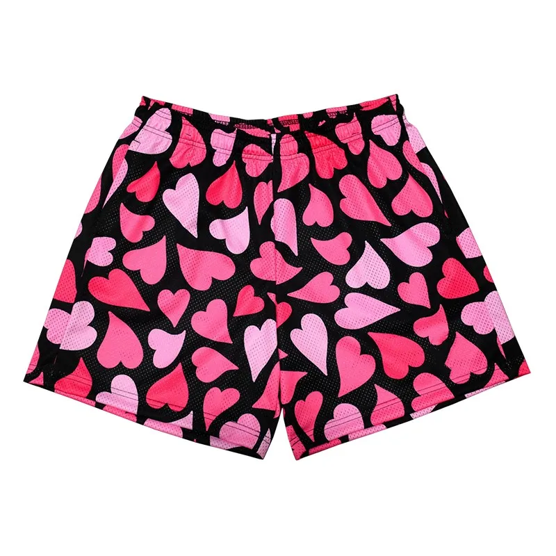 Custom Fashion Design American Streetstyle Basketball Shorts 5 Inch Inseam Gym Mesh Shorts Girls Basketball Shorts