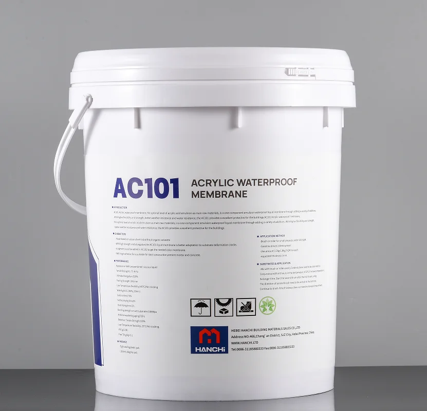 AC101 Acrylic liquid waterproof membrane with the optimal level of acrylic pvc roofing membrane coating polyurethane