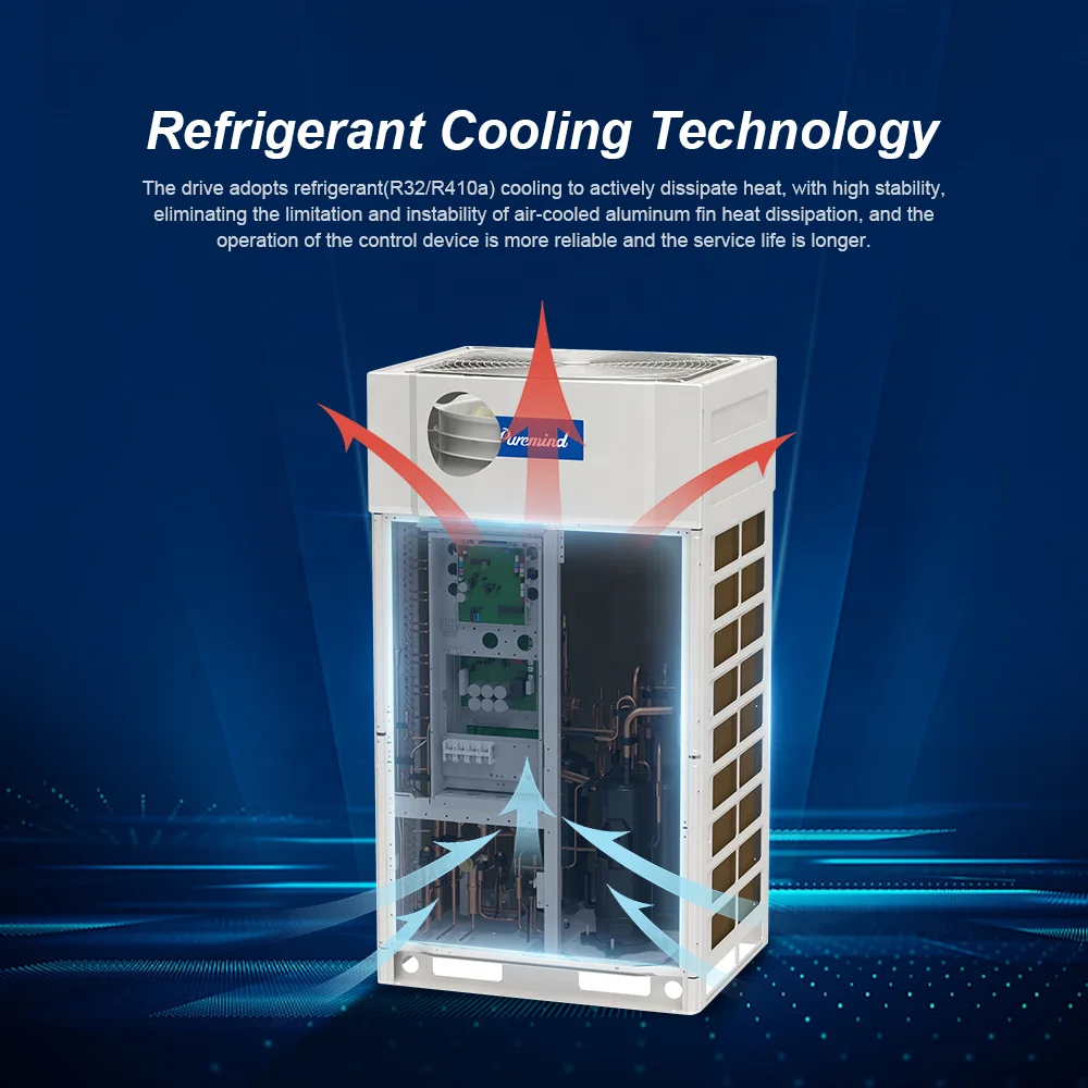 hot sale Industrial Central Air Conditioner VRF W/ Heat Pump Duct Cassette Air Conditioning VRF Multi Split Air Cooling System