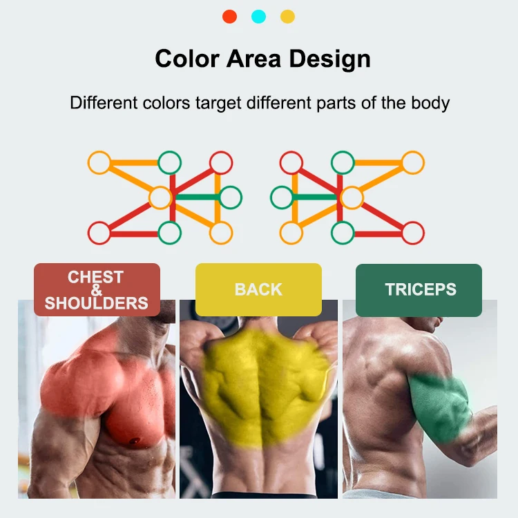 9-in-1 Fitness Power Press Foldable Push up Board with Durable ABS Material for Bodybuilding and Exercise Resistance Bands