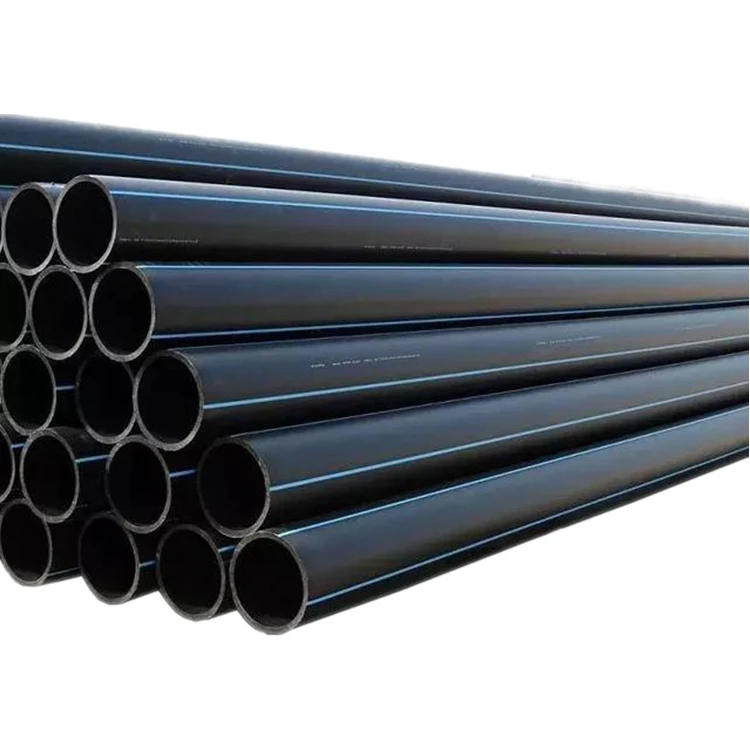 Manufacturer Water Supply PE Plastic Water Pipe Black HDPE Polyethylene Flexible Pipe for Gas