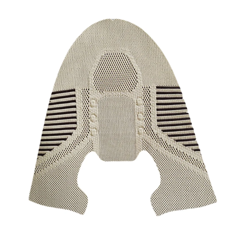 Wholesale Custom Semi Finished Shoe Upper Knitting Pu Sneakers Running Walking Shoes Upper