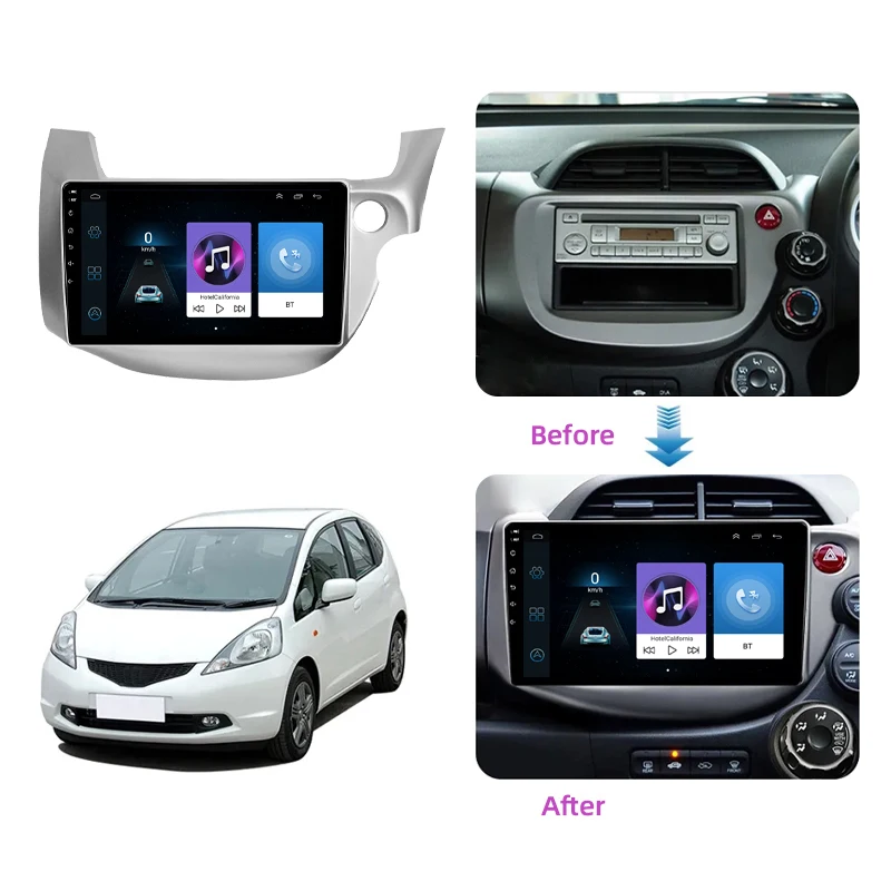 Автомагнитола 2 din 11 0 для HONDA FIT JAZZ 2007-2013 мультимедийный видеоплеер с зеркальным соединением головное устройство разделенным экраном