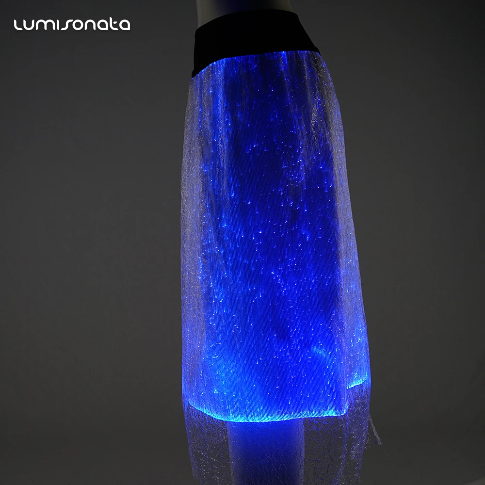 luminous fiber optic professional sexy arab belly dance costume led club dress