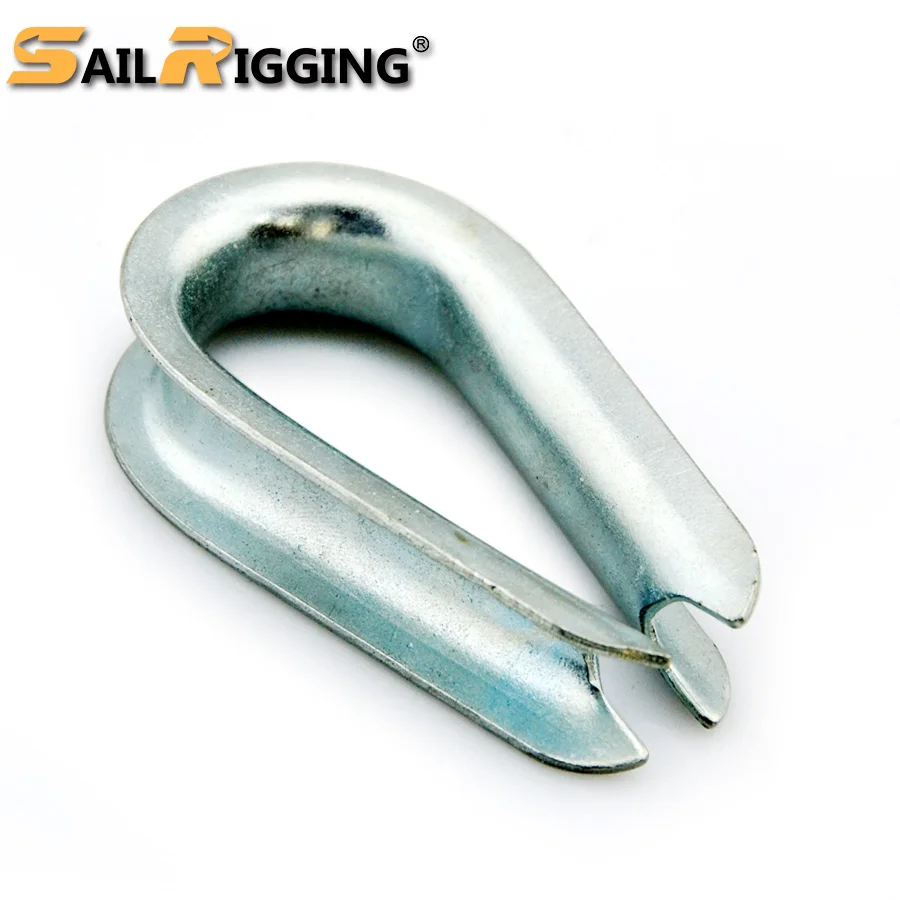 Electric Galvanized Din6899 Type A Wire Rope Thimble Wire Cable Thimbles DIN 6899A Light Duty Zinc Plated Rope Thimble