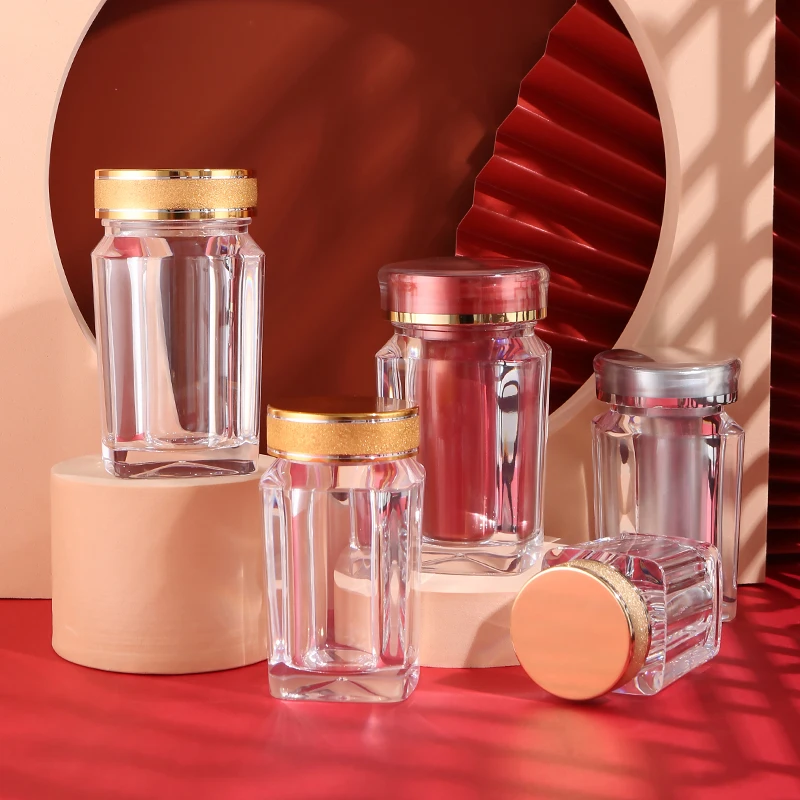 50ml 100ml Custom Printing Luxury Empty Wide Mouth Medicine Packaging Soft Medical Vitamin Capsule Plastic Pill Bottle With Cap