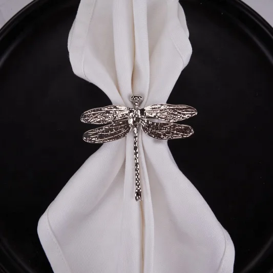 2023 wholesale new designs insect napkin rings butterfly serious napkin holder