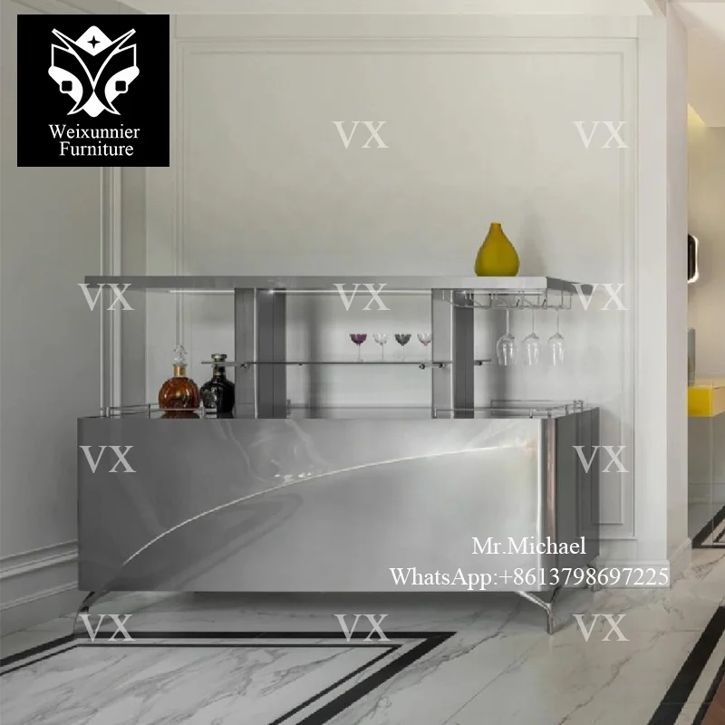 Luxury living room modern wine cabinet bar dining room furniture wine cabinets for the home Italian design wine rack cabinet