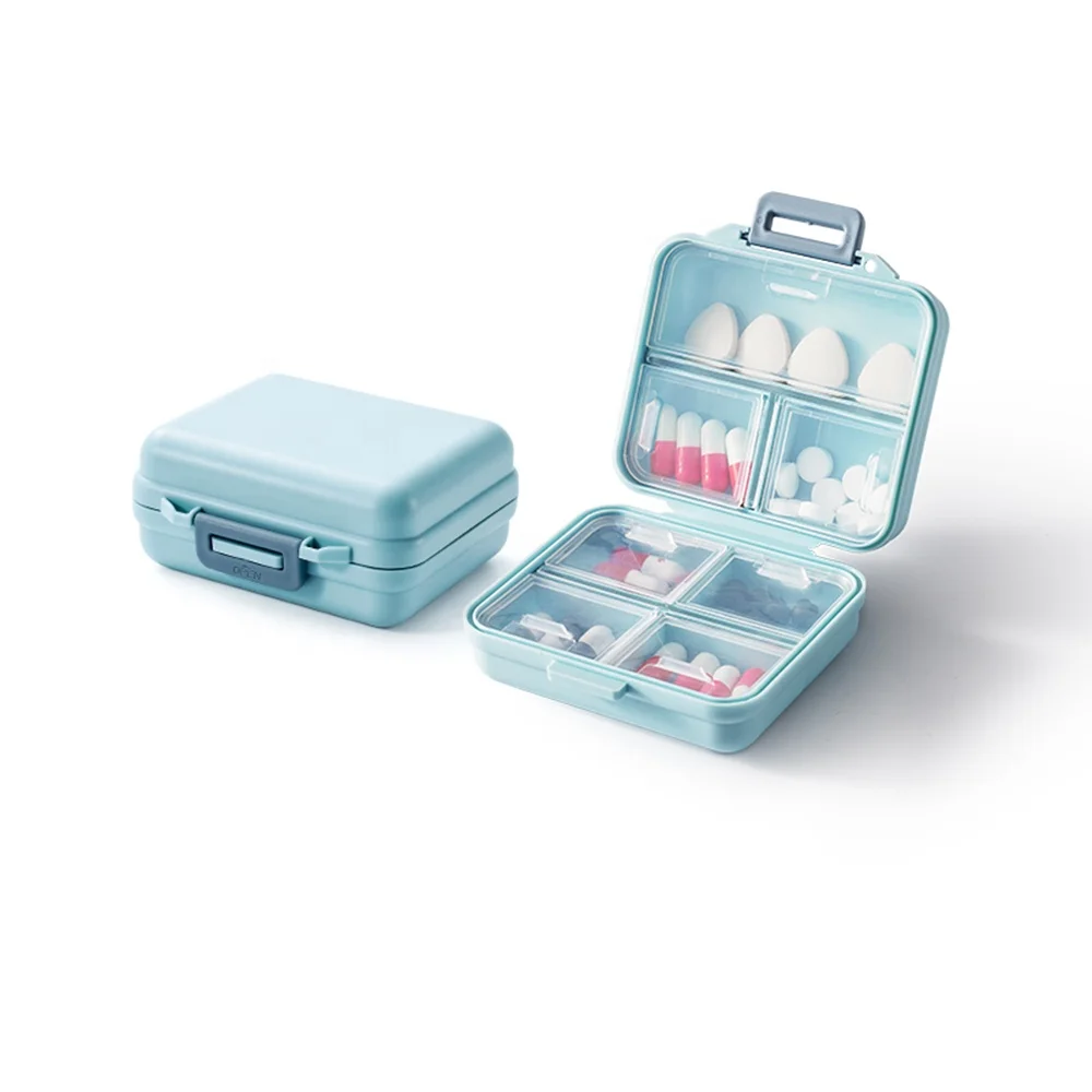 High Quality Exquisite Weekly 7 Day Plastic Portable Pill Box Container Case Organizer for Medication