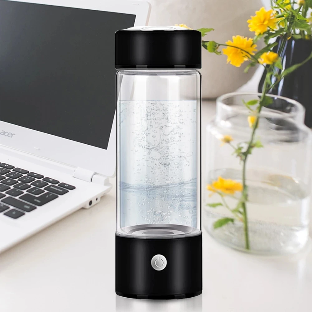 Hydrogen Generator Water Cup Filter Ionizer Maker Hydrogen-Rich Water Portable Super Antioxidants ORP Hydrogen Bottle 420ml
