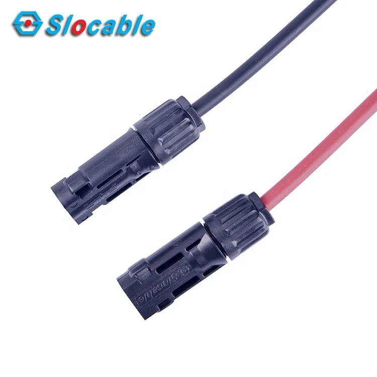 Slocable Branch Cable 6mm2 Solar Cable Main Line 10cm and 4mm2 Branch Line 10cm Solar Wire with Solid Copper Connector
