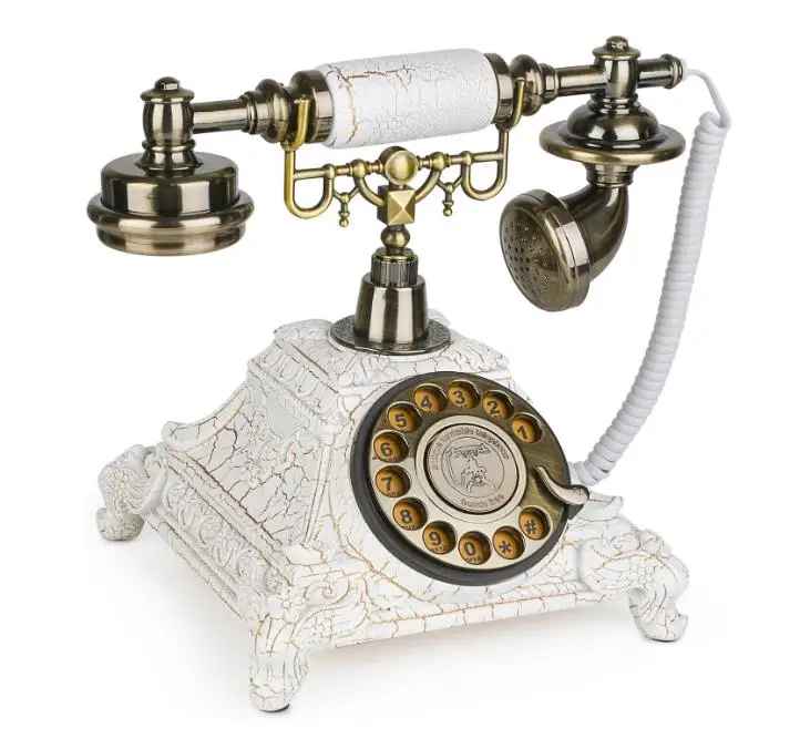 Antique Phone European Style Vintage Telephone Retro Landline Telephones Decor Old Fashioned Phones Home Office Hotel Decoration