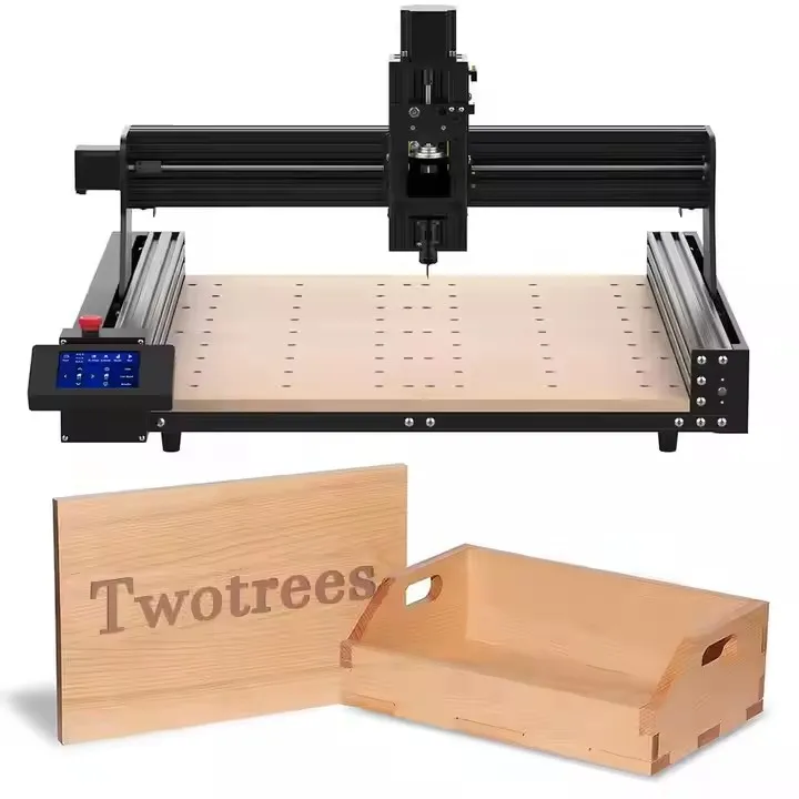 Desktop 3d aluminium profile cnc wood routers machine a axis4th axis rotary with laser module