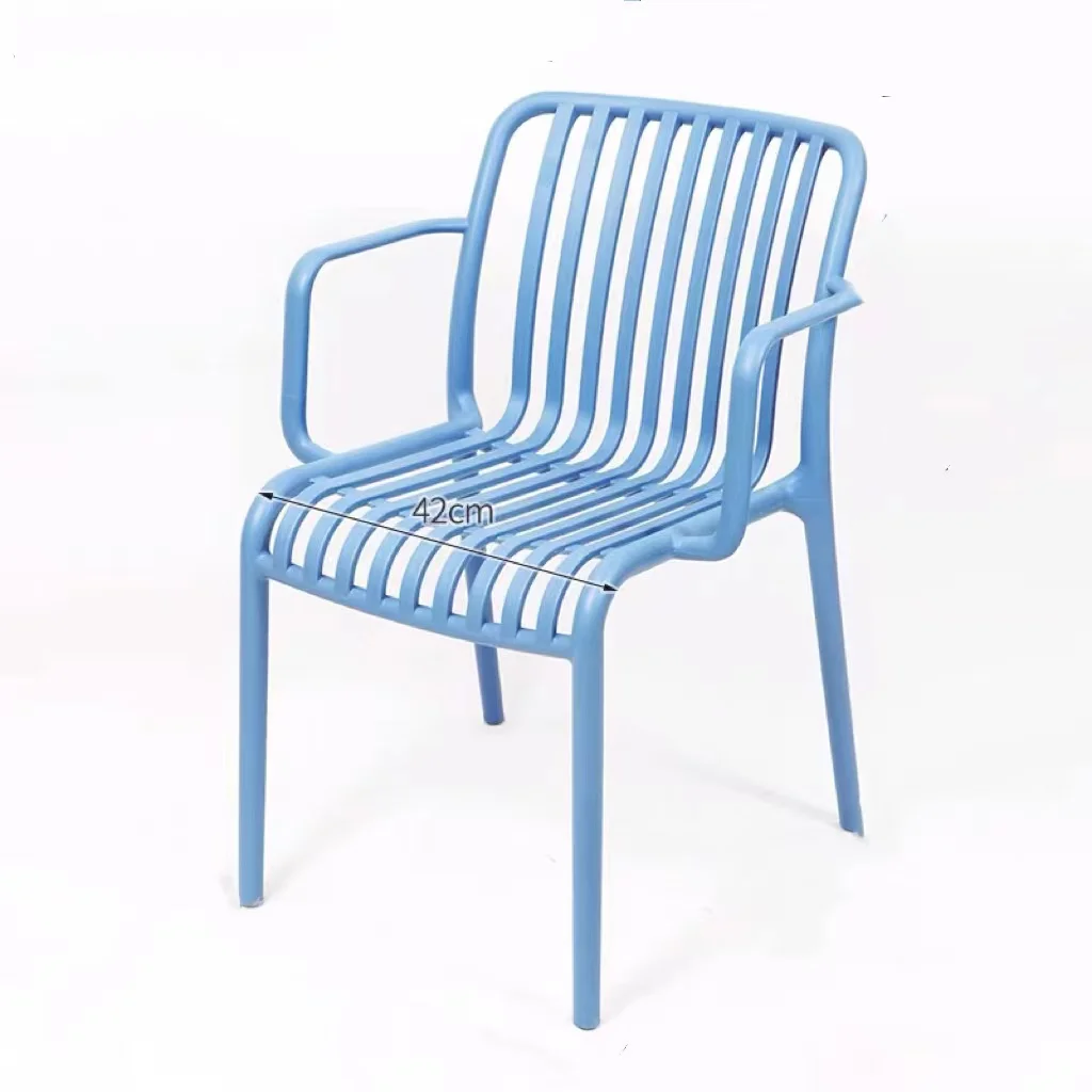 PP Plastic leisure chair Nordic simple chair patio chair for milk tea shop stool open air restaurant outdoor portable stackable