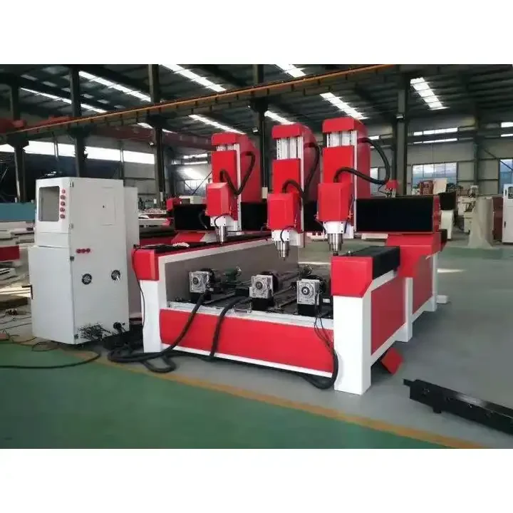 heavy duty 4 axis cnc router 1325 3d carving cnc stone processing machine engraving marble granite