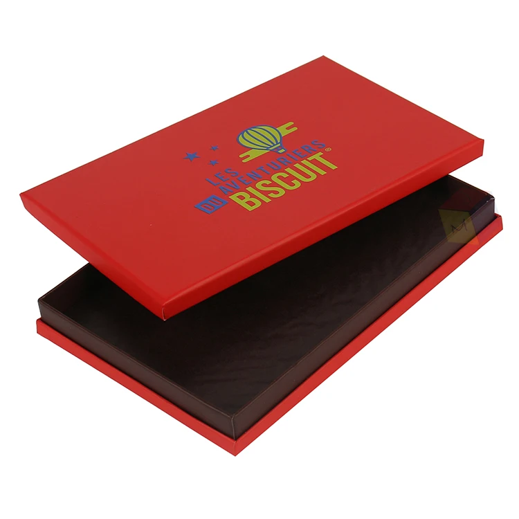 wholesale custom 2 piece lid and base rigid cardboard cookie pastry paper food gift biscuit packaging box with cushion pad