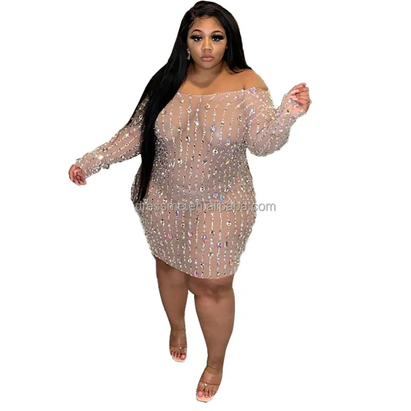 MT253-0004 женская обувь с украшением в виде бриллиантового колье с длинным рукавом больших размеров, S-5xl, для ночного клуба, для вечеринок платье Vestido De Festa для вечеринки и выпускного бала; Платье