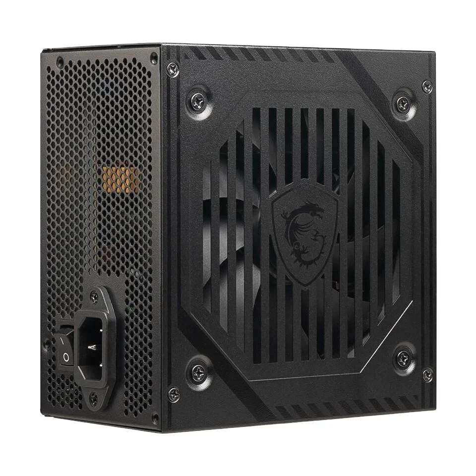 Источник питания MSI A600DN 600 Вт ATX 80 плюс белый Сертифицированный немодульный Активный источник