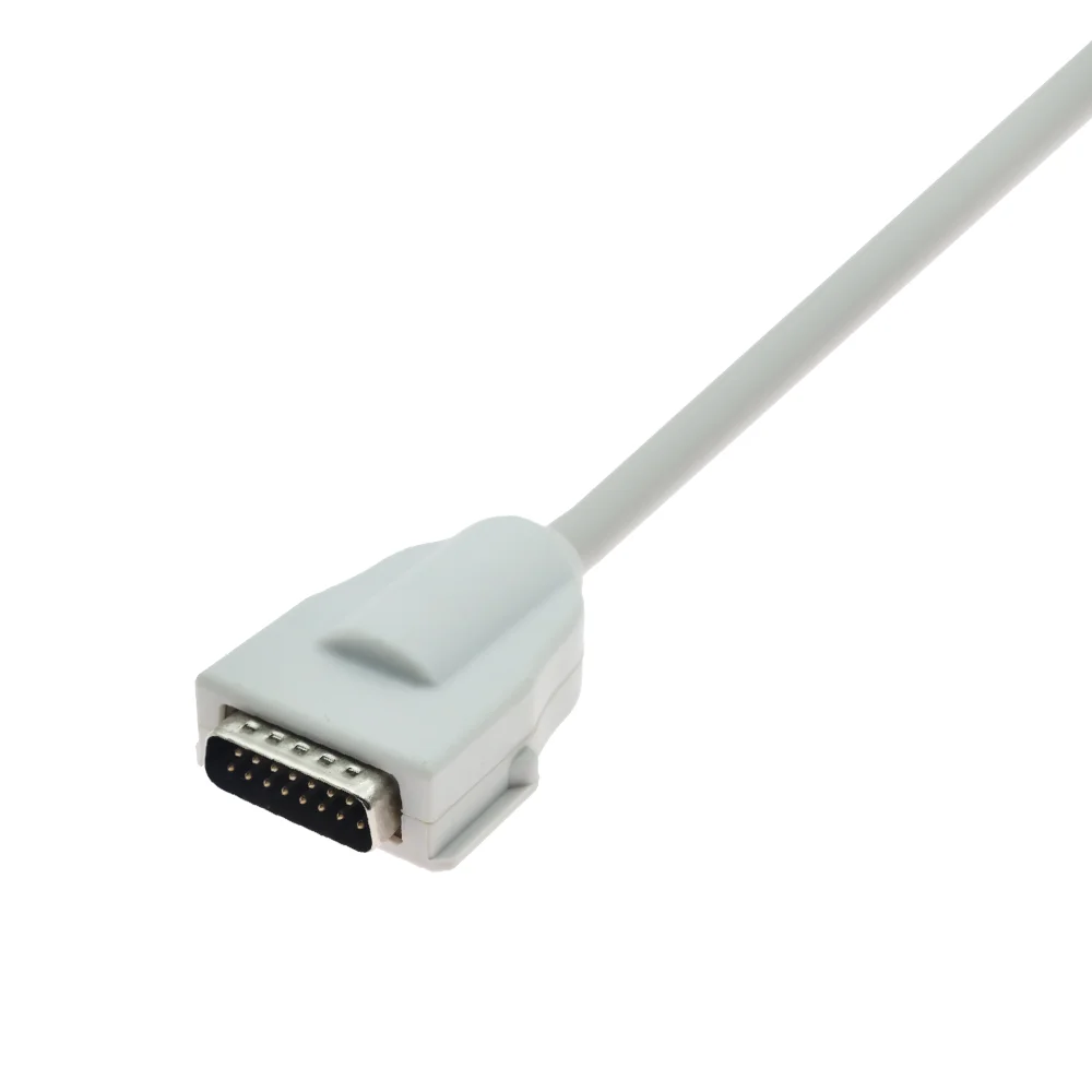 Compatible Mortara Burdick Atria 3000/Eclipse 4 One piece IEC Banana 4.0mm EKG Cable, Direct-Connect EKG Cable