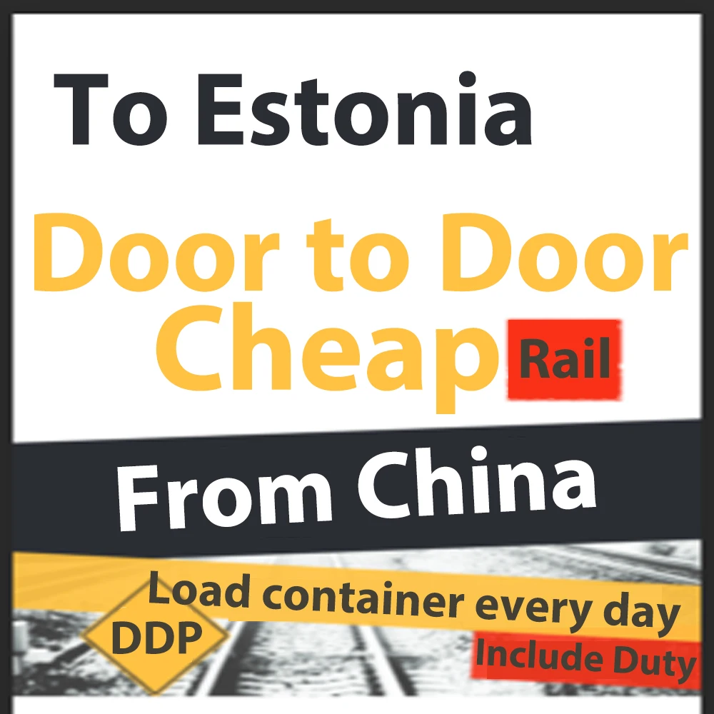 Shipping Service Via Ships From China Europe Agent Ddp Shipment  by Train to Estonia