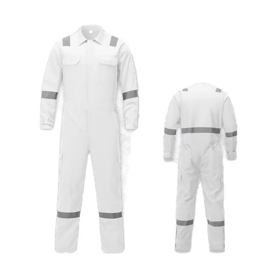 Flame Resistant Long Sleeve Overall Fire Retardant Workwear Coverall Work Uniform Unisex Welding Suit For Auto Car Repairmen