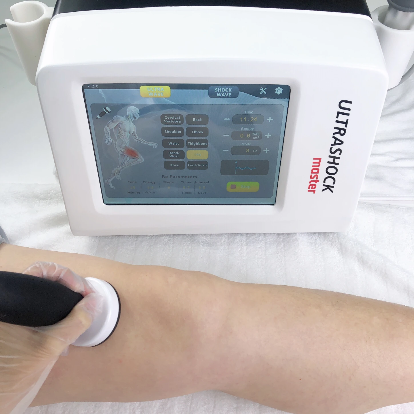 Hot sale  2 in 1 pneumatic ultrasound shock wave therapy machine for pain relief shockwave