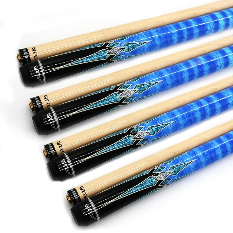 Cueelf fashionable wrap less center joint american style billiard cue stick for billiard room pool cue stick