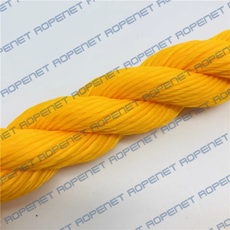 3 Strands Twisted PP Rope Strong Polypropylene PP Danline Monofilament Rope